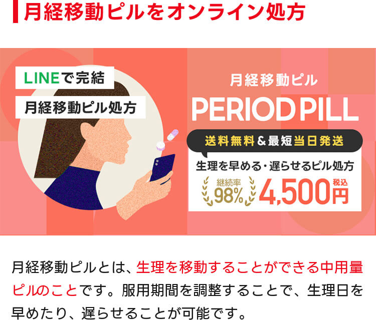 メディカルポスト｜月経移動ピルのオンライン処方